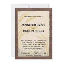 Bröllopsinbjudningar för vete av Land