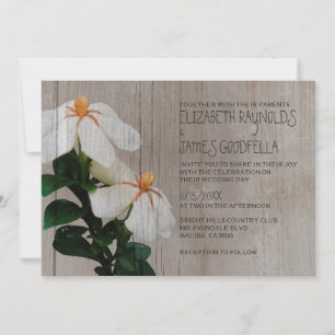 Bröllopsinbjudningar från Rustic Gardenias Inbjudningar