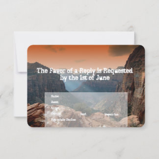 Bröllopsinbjudningar från Sydvästra Zion Canyon OSA Kort