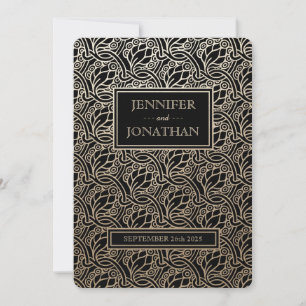 Bröllopsinbjudningar i Art nouveau Inbjudningar