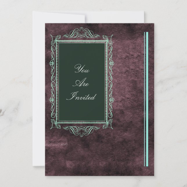 Bröllopsinbjudningar i Bild Ram Inbjudningar (Framsida)