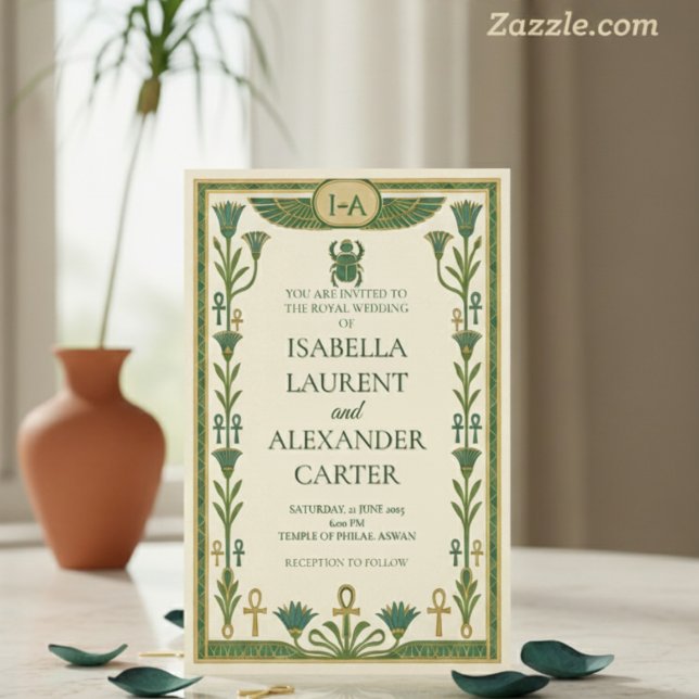 Bröllopsinbjudningar i det antika egyptiska Helig Inbjudningar (Skapare uppladdad)