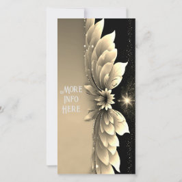 Bröllopsinbjudningar i elegant Guld