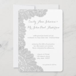 Bröllopsinbjudningar i vintage Snöre Inbjudningar