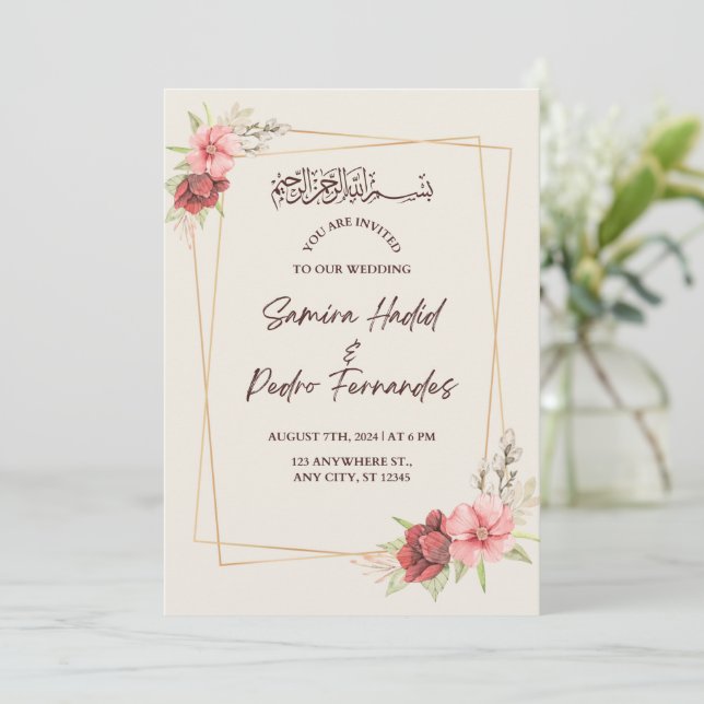 Bröllopsinbjudningar Inbjudningar (Stående Fram)