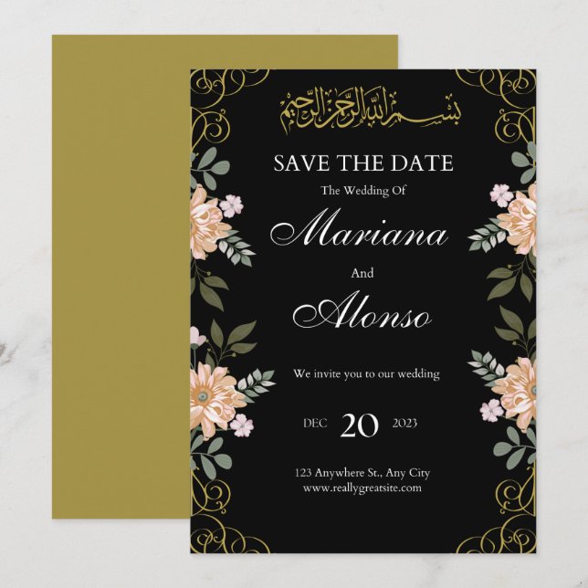 Bröllopsinbjudningar Inbjudningar (Fram/baksida)