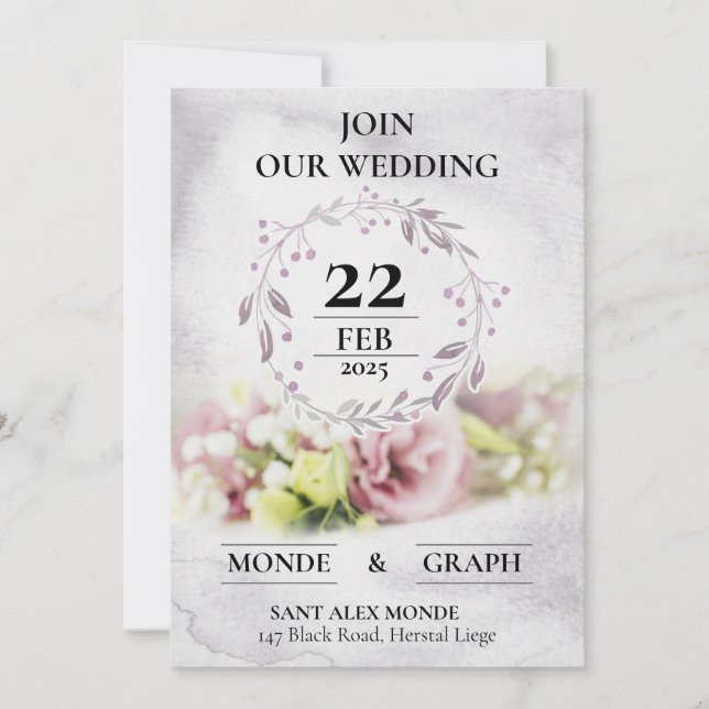 Bröllopsinbjudningar Inbjudningar (Framsida)