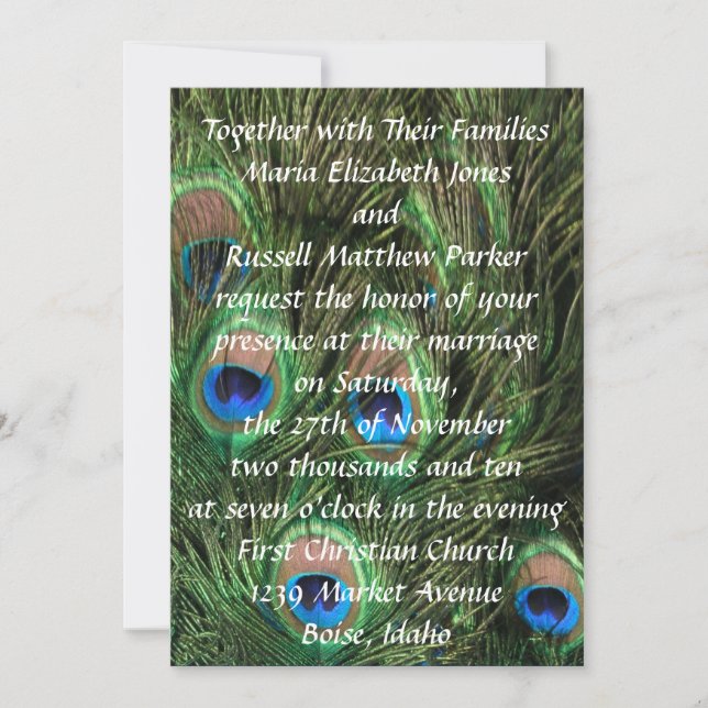 Bröllopsinbjudningar Inbjudningar (Framsida)