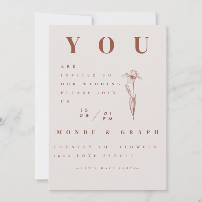 Bröllopsinbjudningar Inbjudningar (Framsida)