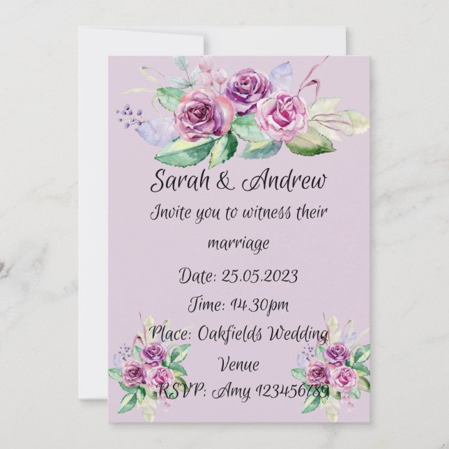 Bröllopsinbjudningar Inbjudningar (Framsida)