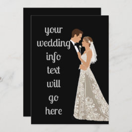 Bröllopsinbjudningar & Inbjudningar du kan anpassa