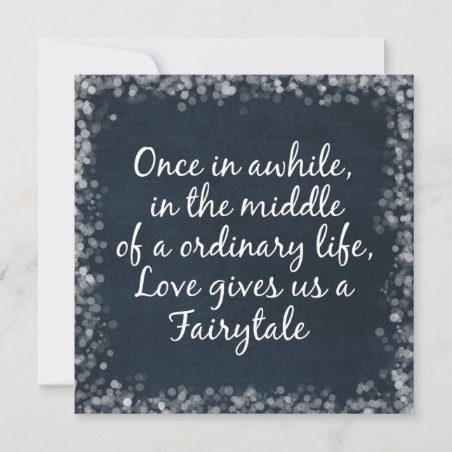 Bröllopsinbjudningar med Kärlek-citat Inbjudningar (Framsida)