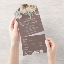 Bröllopsinbjudningar med OSA | BOHO Pampas Grass