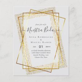 Bröllopsinbjudningar, Svenskt Bröllop GOLD Budget Flygblad