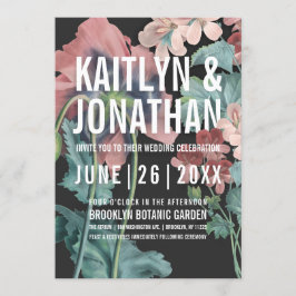 Bröllopsinbjudningar till botaniskt embrace inbjudningar