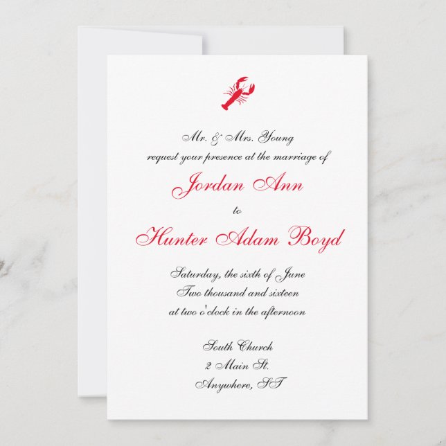 Bröllopsinbjudningar till "djuphavsseminklingar" inbjudningar (Framsida)