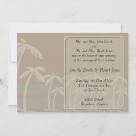 Bröllopsinbjudningar till Tropical Handflatan Träd Inbjudningar