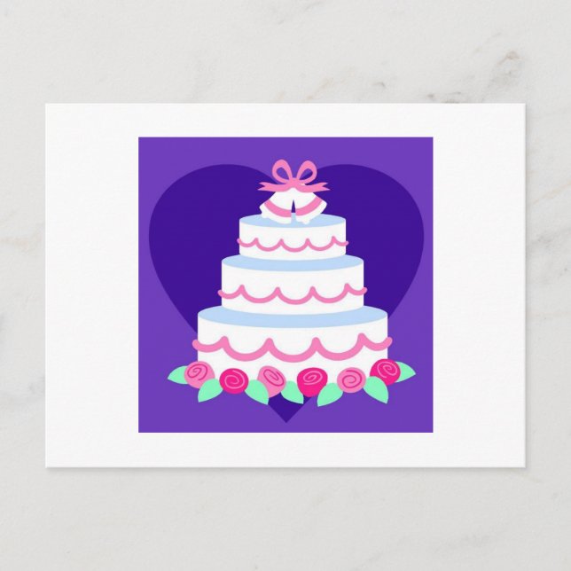 Bröllopsinbjudningar Vykort (Framsida)