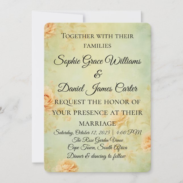 Bröllopsinbjudningskort Inbjudningar (Framsida)