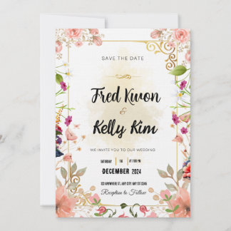 Bröllopsinbjudningskort Inbjudningar