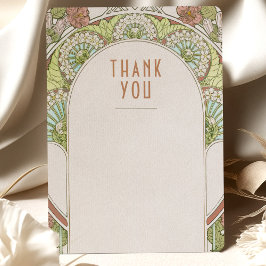 Bröllopsinlämnande Tack Vintage Art Nouveau Inbjud Inbjudningar