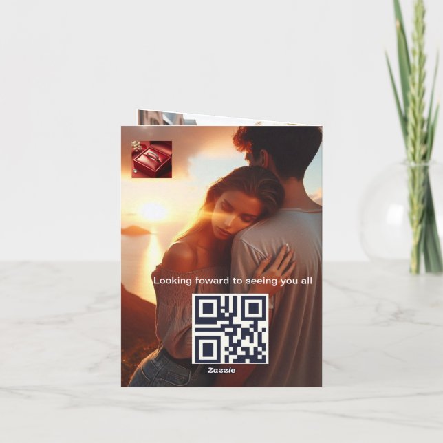 BRÖLLOPSINVITATION TACK KORT (Baksida)