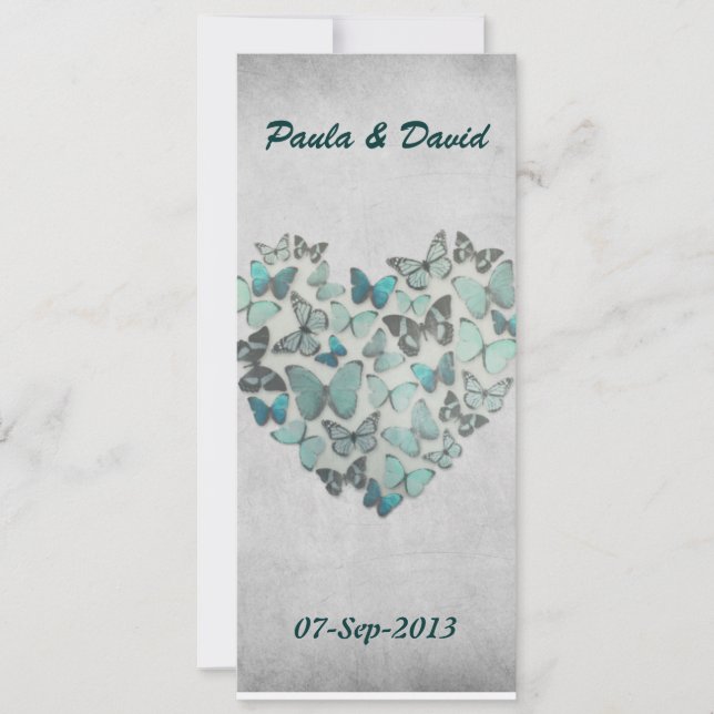 Bröllopsitinerary Inbjudningar (Framsida)