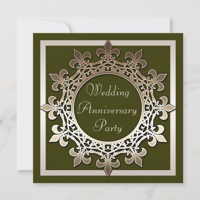 Bröllopsjubileum Inbjudningar (Framsida)