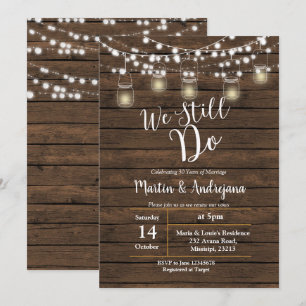 Bröllopsjubileum Vi gör fortfarande inbjudningskor Inbjudningar