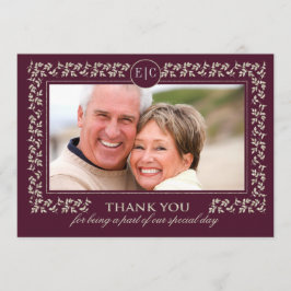 Bröllopsjubileumfest | Anpassad Foto Tack Kort