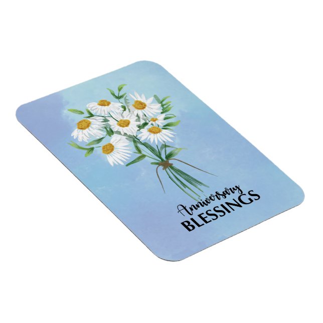Bröllopsjubileums välsignelser Bukett med tusenskö Magnet (Högersidan)