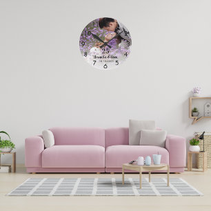 Bröllopsjubileumsfoto Rund Klocka