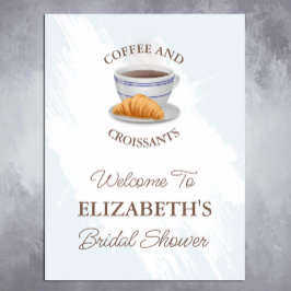 Bröllopskaffe med croissanter poster