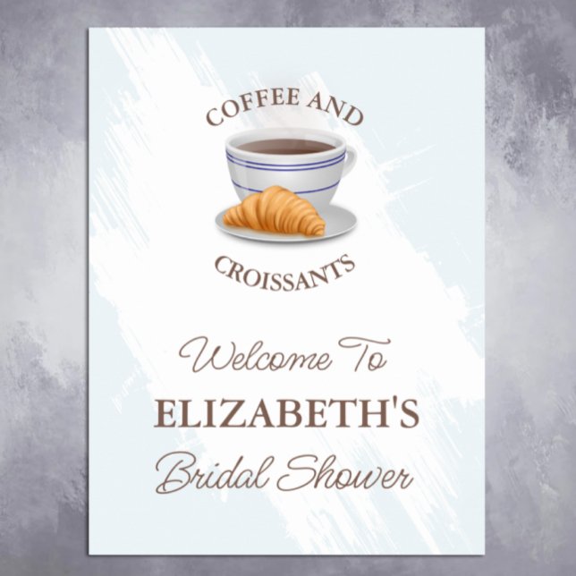 Bröllopskaffe med croissanter poster (Skapare uppladdad)