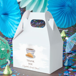 Bröllopskaffe med croissanter presentaskar