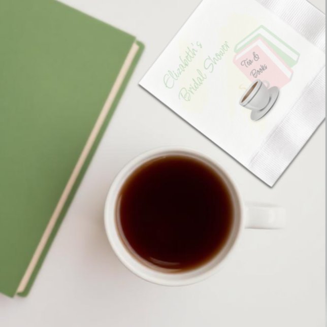 Bröllopskaffe med Tea & Books Pappersservett (Skapare uppladdad)