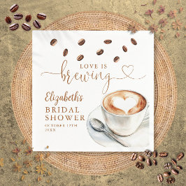 Bröllopskaffetema Bröllopsfest Pappersservett