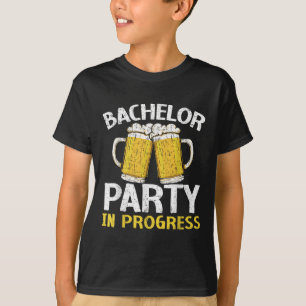 Bröllopskandidat Pågående Ölbryllop Brudgum Brud T Shirt