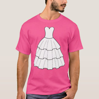 Bröllopskjol Bröllop Möhippa T Shirt