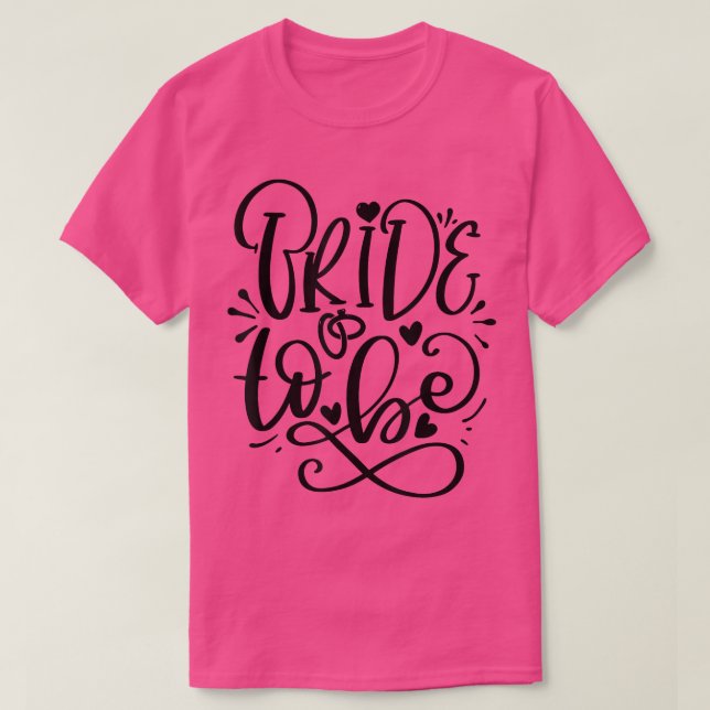 Bröllopskläder, Hen Night, Bachelorette Brud T Shirt (Design framsida)