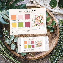 Bröllopsklädsel | Afterglow Garden Palette Inbjudningar
