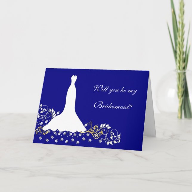 Bröllopsklänning blommigt. virvlar runt på inbjudan (Framsida)