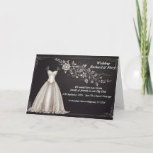 Bröllopsklänning Elegans Bröllopsinbjudan