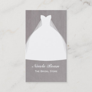 Bröllopsklänning Modern Glamour Bridal Chic Visitkort