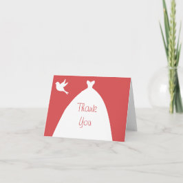 Bröllopsklänning Rosa Tack med Vit Duva