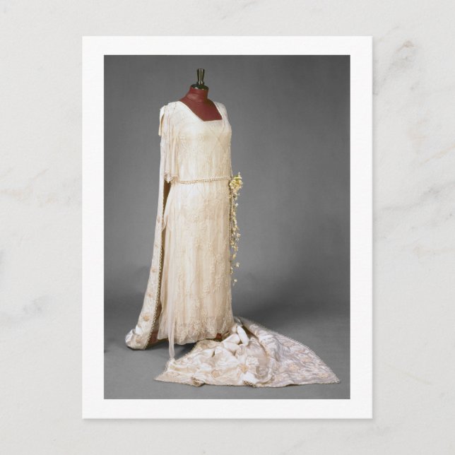 Bröllopsklänning som ha på sig av Mary, Princess Vykort (Framsida)