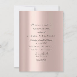 Bröllopsklänning Spark Rose VIP Rosa Ros Diamant Inbjudningar