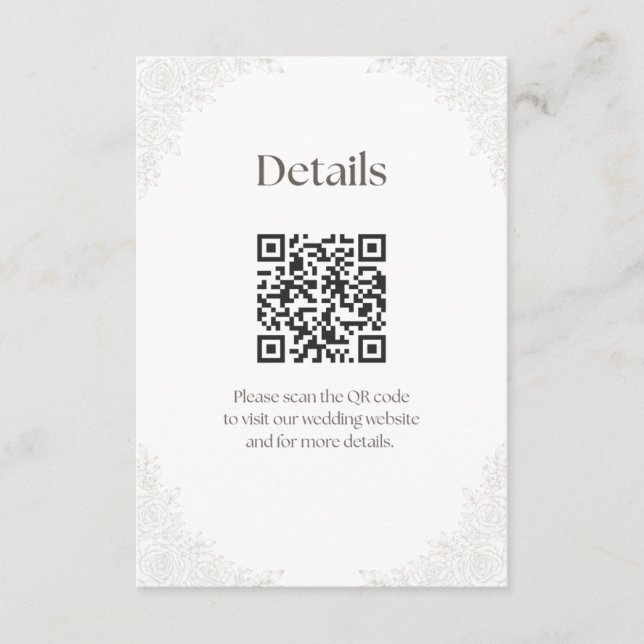 Bröllopsklocka Bakgrundsinformation Enclosure Tilläggskort (Framsida)