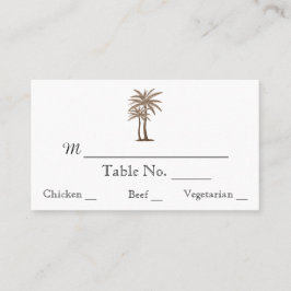 Bröllopskort för bläcksäten i Ro i kompass Guld Placeringskort