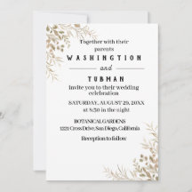 Bröllopskort för bohemisk Chic Blommigt